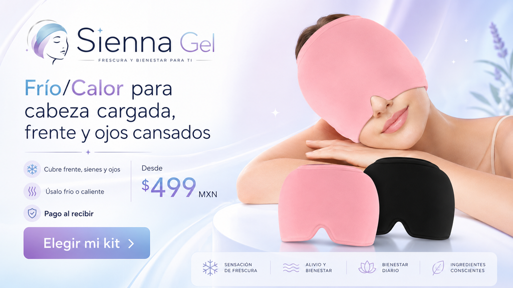 Sienna Gel — Gorro Frío/Calor para Cabeza y Ojos Cansados