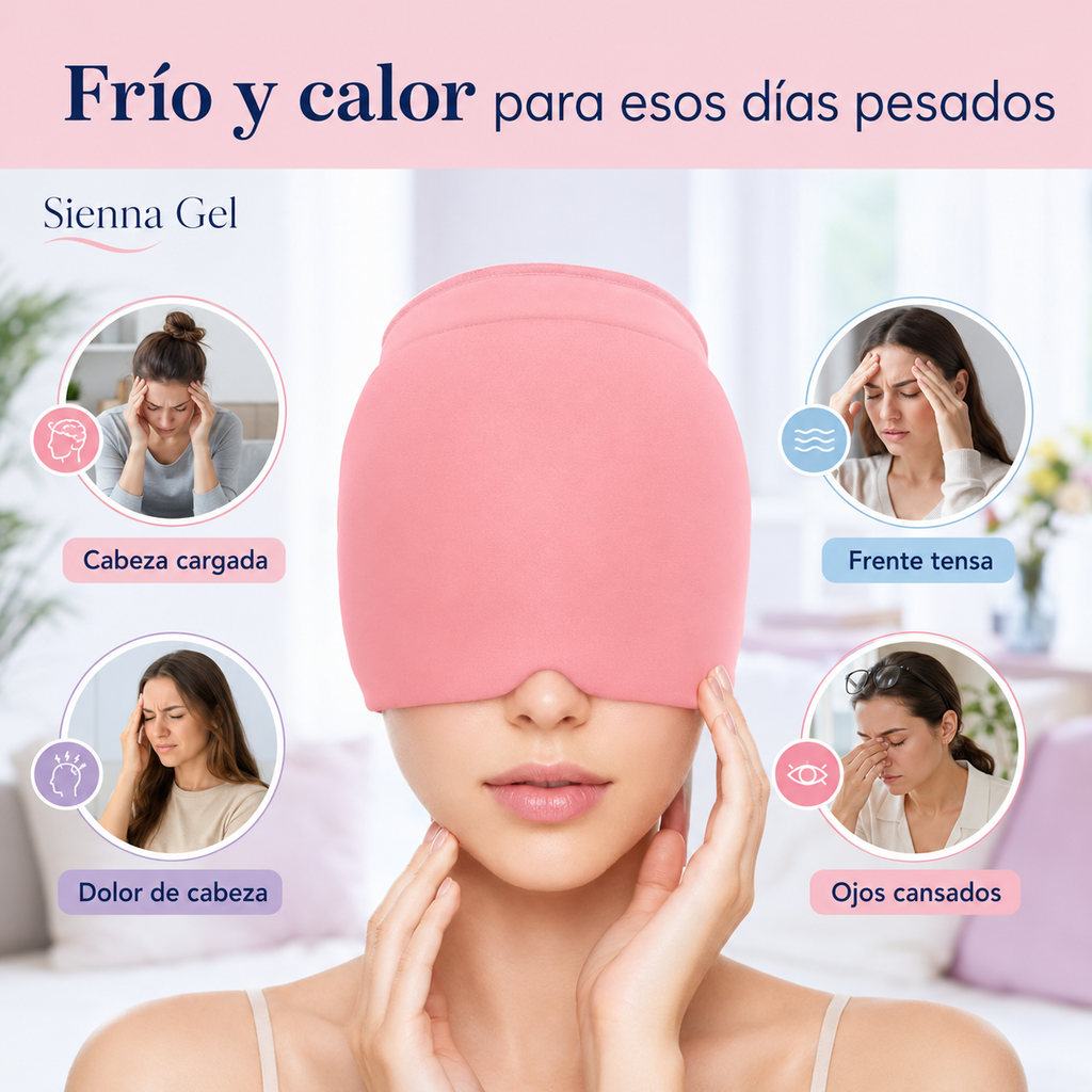 Sienna Gel — Gorro Frío/Calor para Cabeza y Ojos Cansados